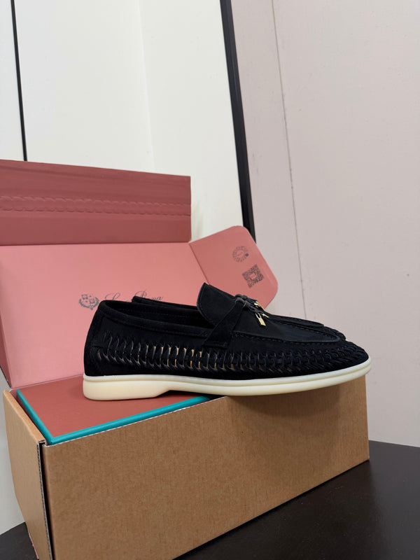 LP Summer Charms Walk Loafers Black Suede 984726