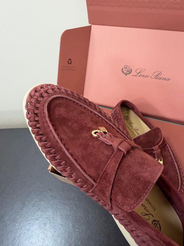LP Summer Charms Walk Loafers Burgundy Suede 984720