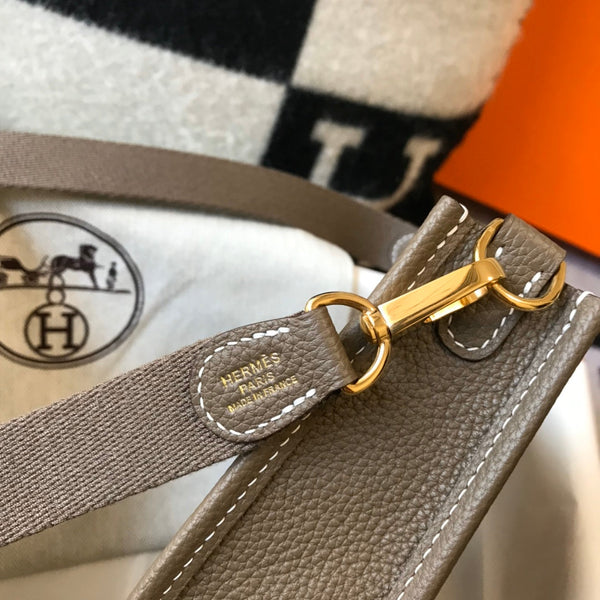 Mini Evelyne 18cm Brown Togo Ghw