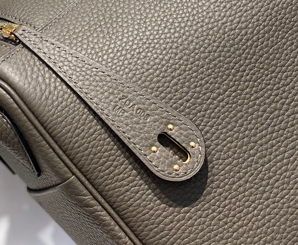 HM LINDY 26 BAG OLIVE TAURILLON CLEMENCE LEATHER