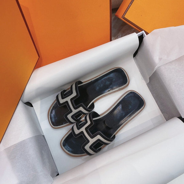 Oran Sandal Black Leather