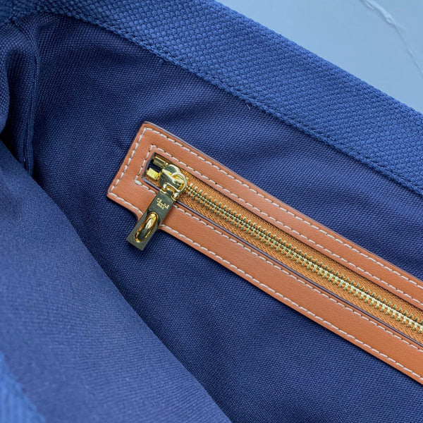 CL Cabas Tote 44cm Navy Blue Canvas 142095