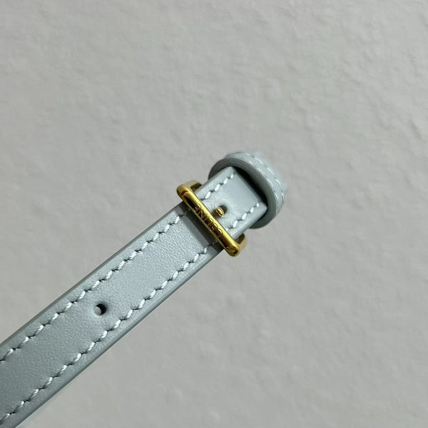 Celine Besace Cuir Bag Triomphe Grey-Blue Calfskin