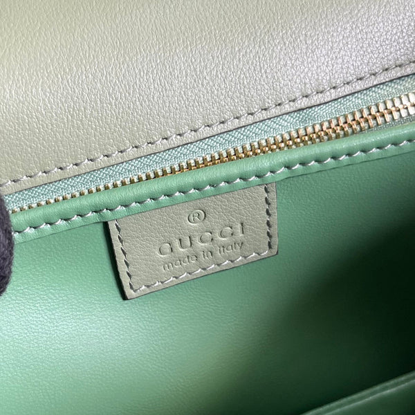 BLONDIE 23 TOP-HANDLE BAG LIGHT GREEN CALFSKIN