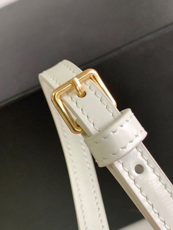 CROQUE 18 GLOSSY CALFSKIN WHITE
