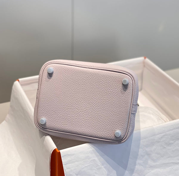 picotin lock 18 soft pink togo shw
