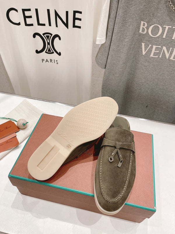 LP CHARMS WALK BABOUCHE LOAFERS CEDAR SUEDE