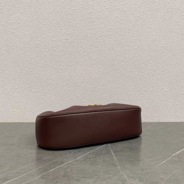 Celine Polly Bag 33cm Burgundy Calfskin GHW