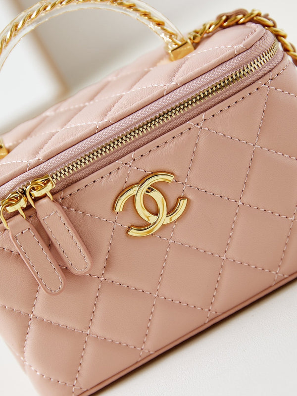 24a vanity 17cm nude lambskin gold hardware