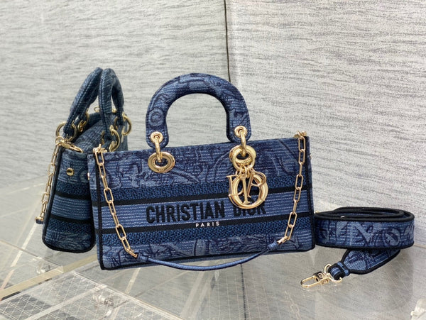 CD Denim Blue Tiger 26 Lady D-Joy Bag Canvas 336633