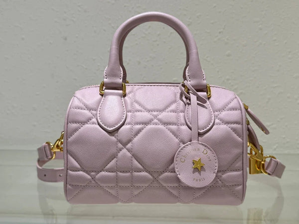 CD 2026 Groove Bag Pink Calfskin Gold Hardware