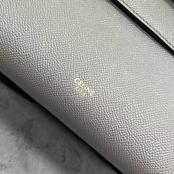 Celine Nano Belt Bag Grey Grain Leather
