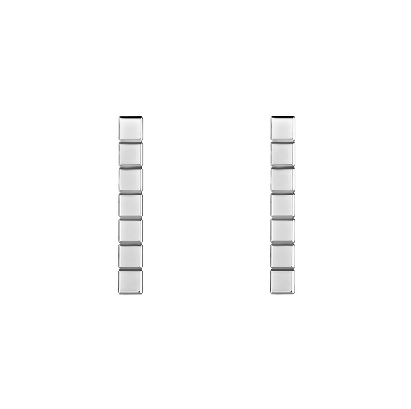 ICE CUBE SILVER EARRINGS
