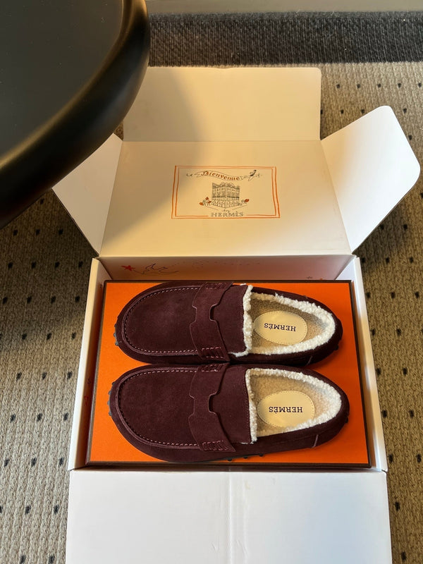 HM 26S Destin Loafers Burgundy Suede
