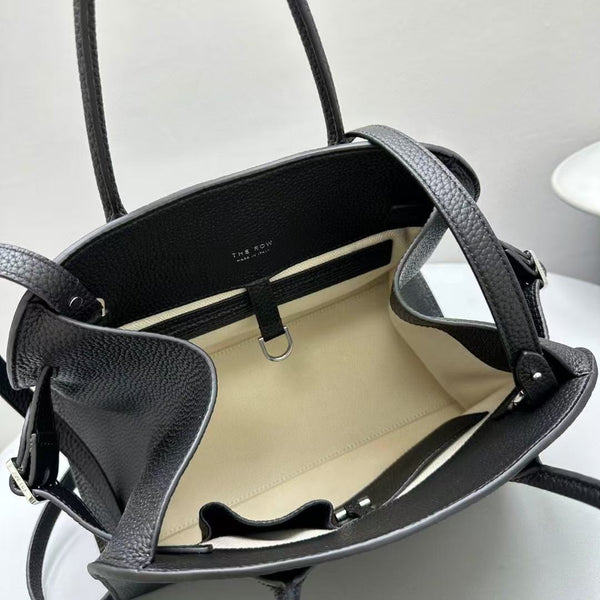 The Row Margaux 17 Black Leather