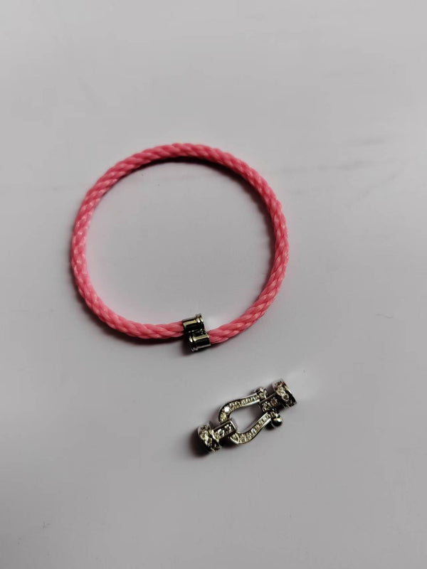 FORCE 10 FULL DIAMOND SILVER BRACELET