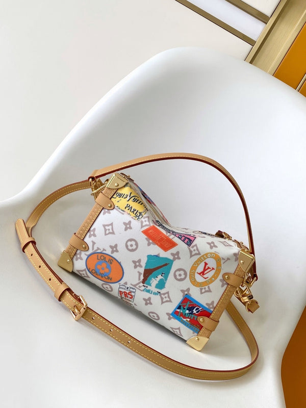 Louis Vuitton 2025 Side Trunk MM Bag Multicolor Canvas Leather