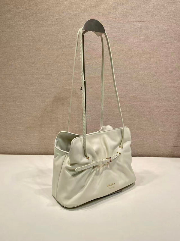 Prada Cloud Bag 25cm Ivory Sheepskin