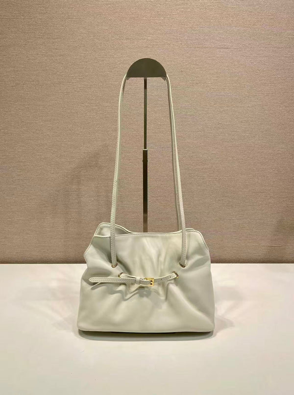 Prada Cloud Bag 25cm Ivory Sheepskin