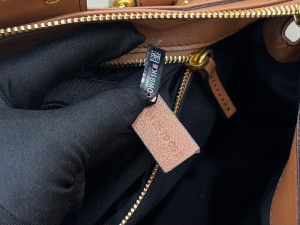 Chloe Paddington 36cm Bag With Gold-tone Hardware Brown Leather