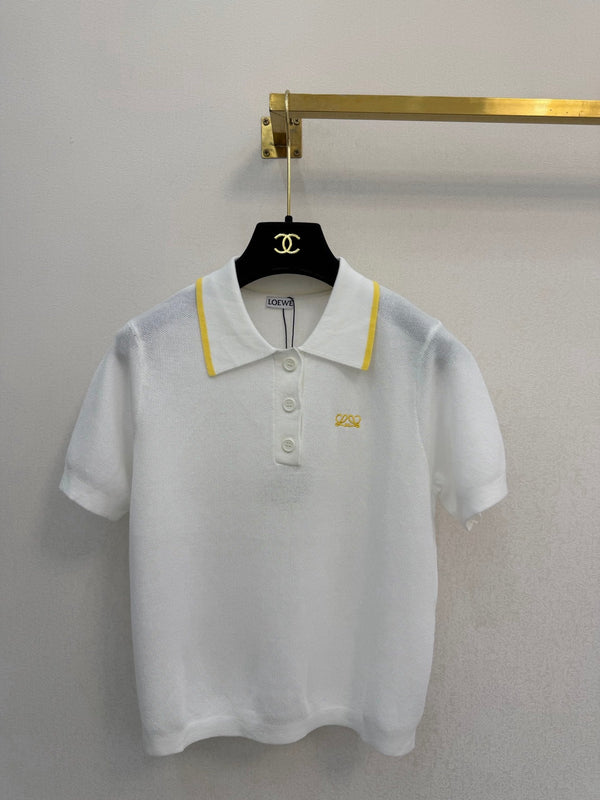 Loe 26s Polo Collar Short-Sleeved Shirt Tencel 394816