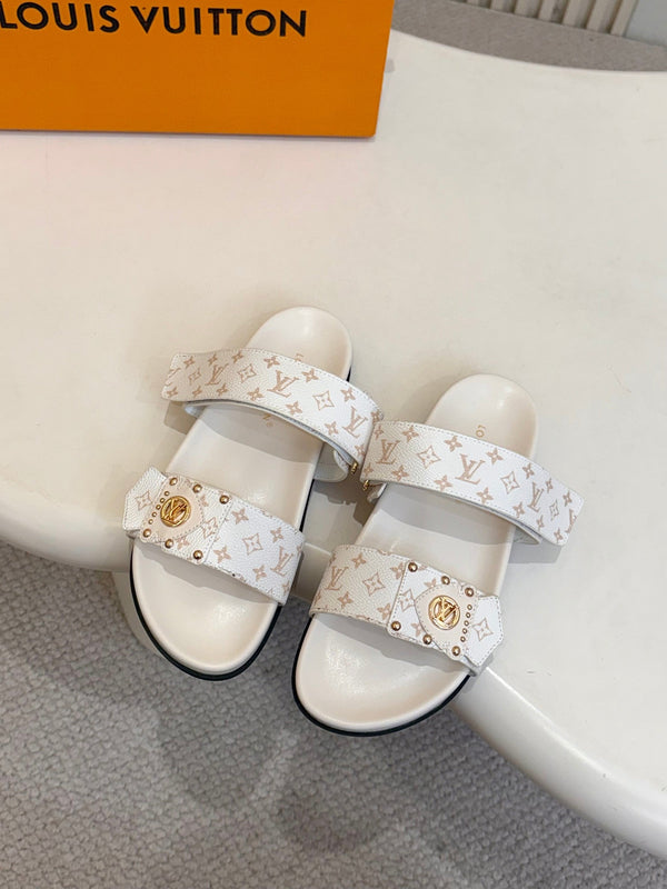 LV Frame Comfort Slides Monogram Calfskin 912800