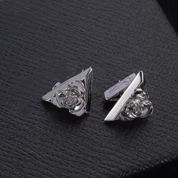 Prada Eternal Gold Triangle Earrings