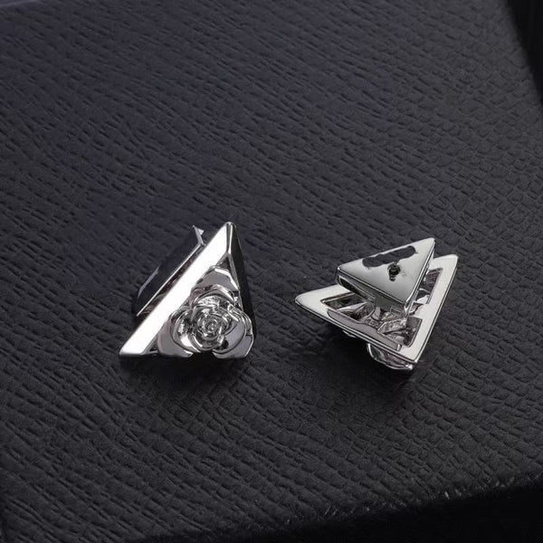 Prada Eternal Gold Triangle Earrings