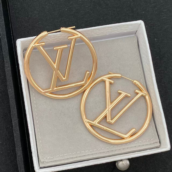LV Louise Hoop 4cm Earrings