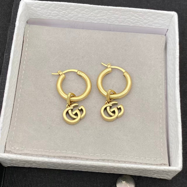 GG Running Gold Drop Earrings