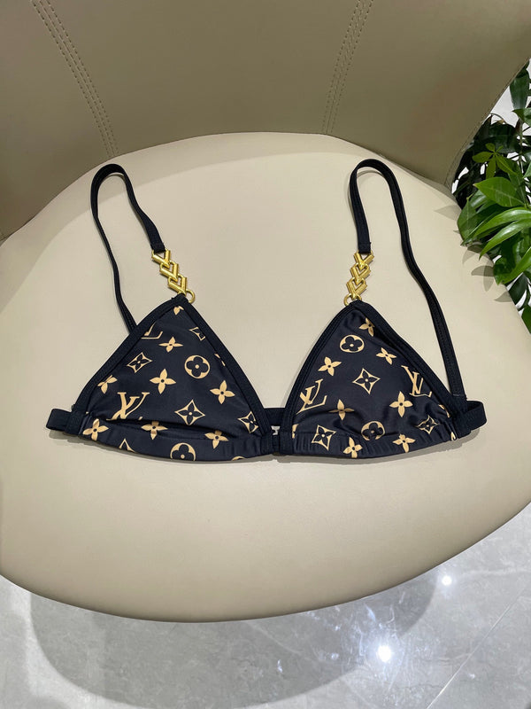 LV Bikini Black in Nylon