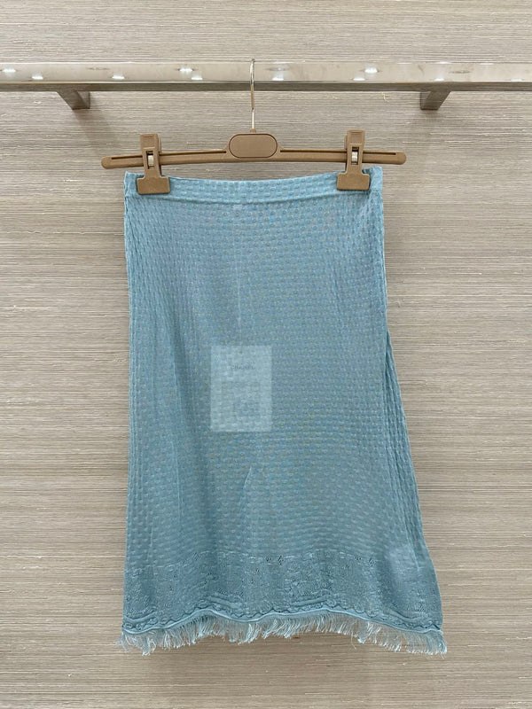 CC Skirt Blue in Viscose 207949