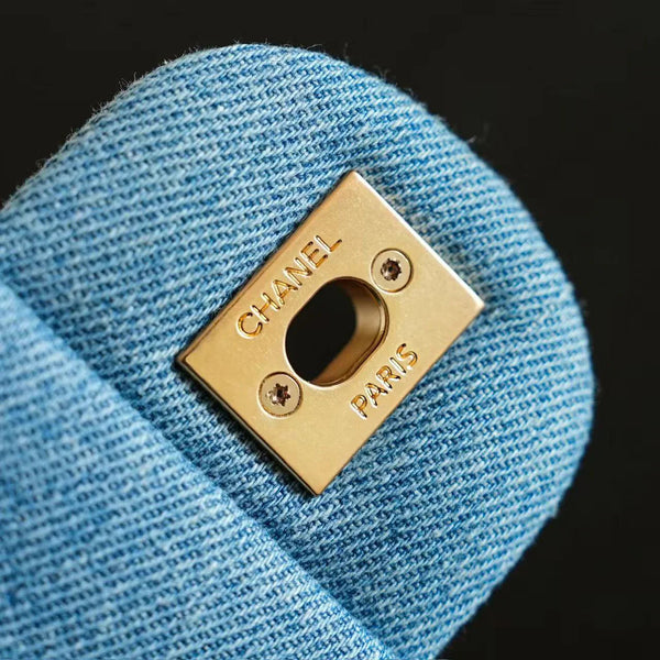 CC 2026 Classic 11.12 Bag 25.5cm Denim Leather