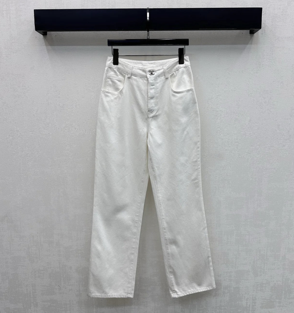 Chanel 2026 Jeans With Silver Buckle