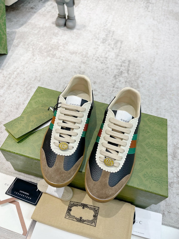 GG SNEAKERS ARDESIA BROWN BLACK LEATHER