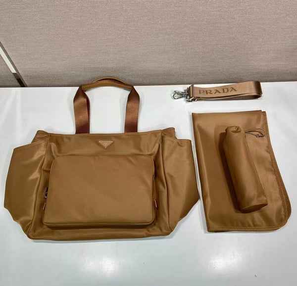 Prad Baby Bag Brown Re-Nylon