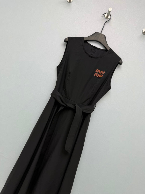 Miu 2026 Dress Black Cotton 643289