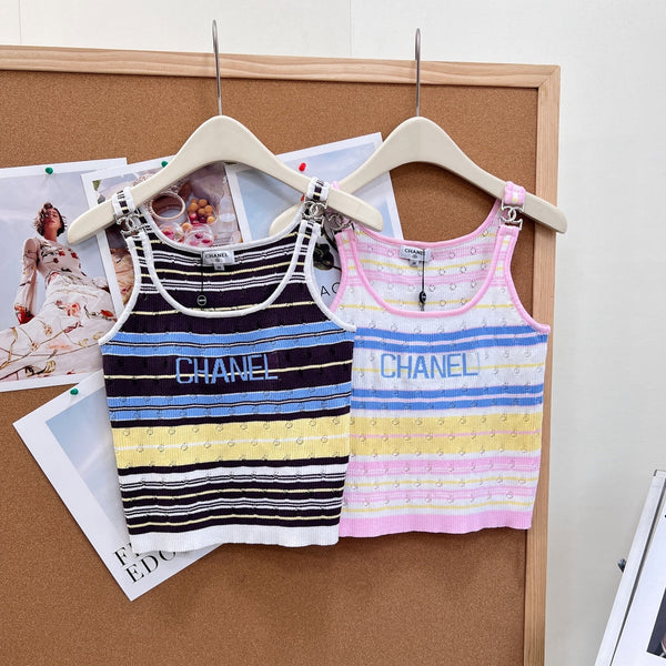 CC 2026 Striped Knit Tank Top Wool 481932