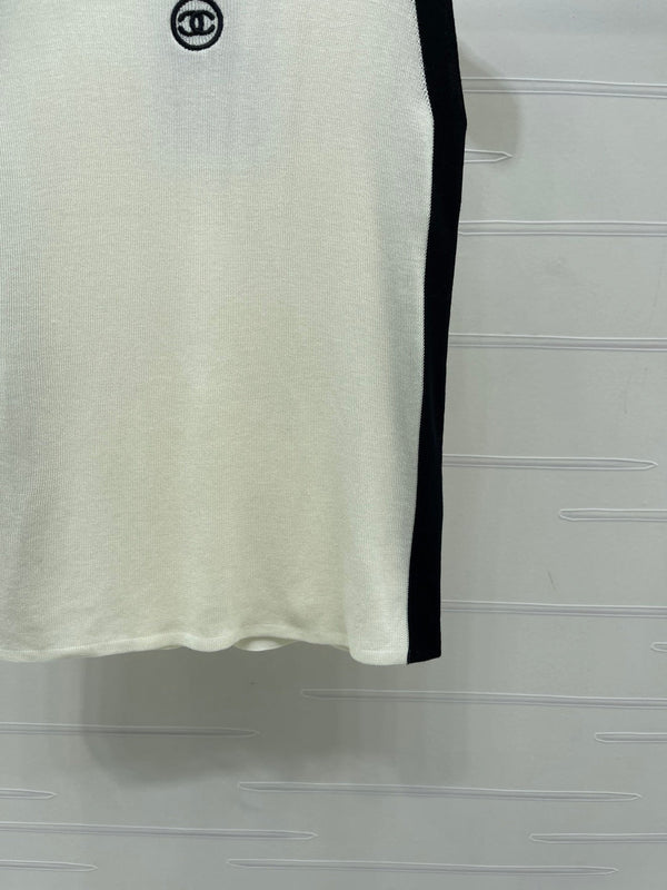 CC 2026 Color-blocked Knit Vest Tencel 390651