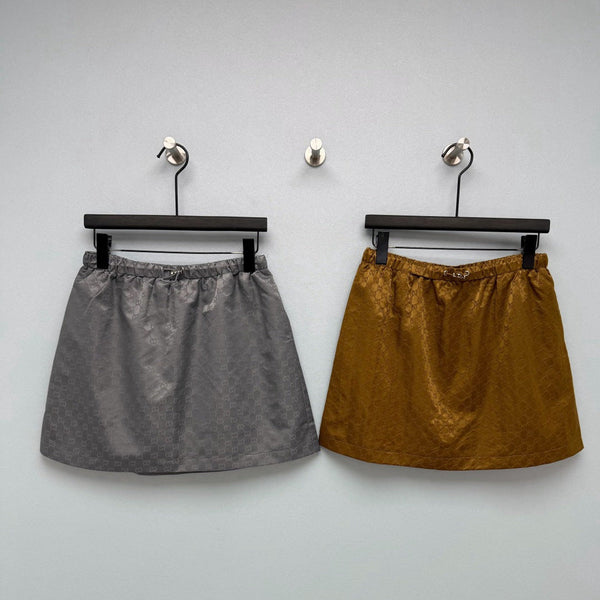 GG 26s Jacquard A-Line Mini Skirt Polyester 425207