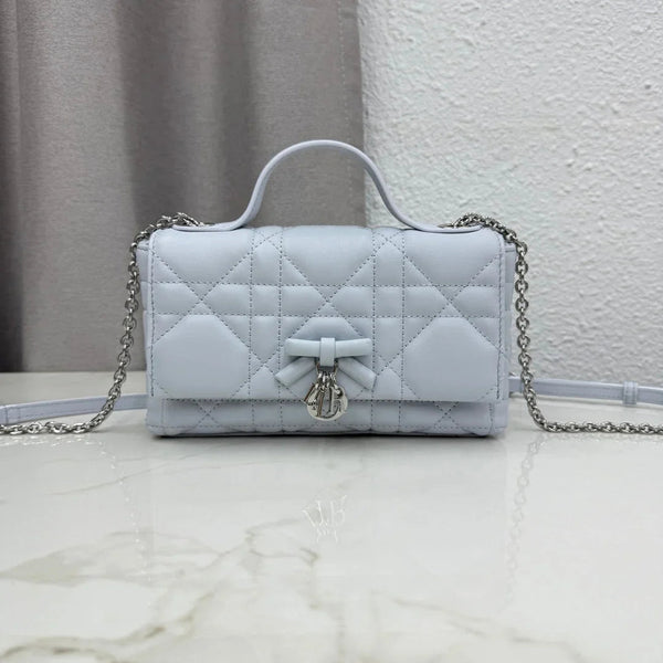 CD 2026 My Tender Dior Top Handle Mini Chain Bag 21cm Lambskin