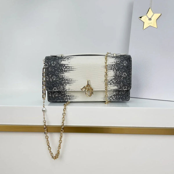 CD 2026 Pearl Clutch Bag 21cm Leather