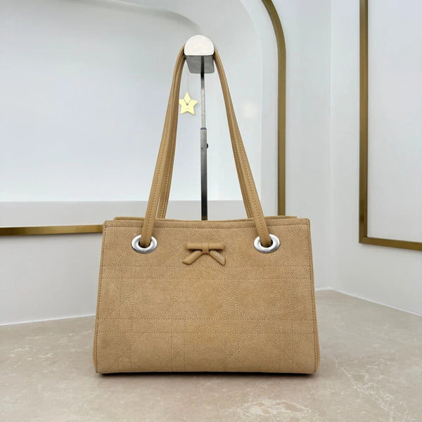 CD 2026 Promenade Bag 27cm Canvas Suede Leather