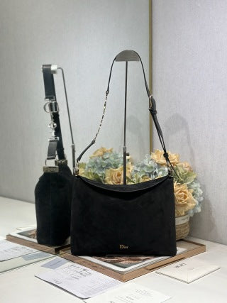 CD Diorly Bag Black in Oxford Velvet 288386