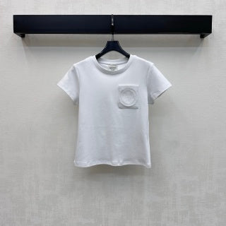 HM 26 Embroidered Pocket Short-Sleeve T-Shirt in Cotton