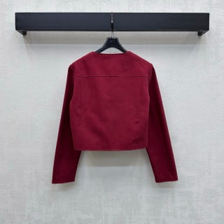 HM Crew Neck Short Jacket in Cotton