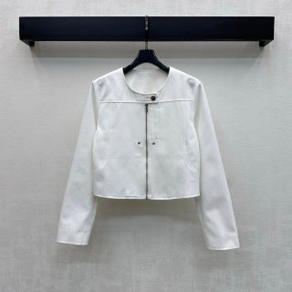 HM Crew Neck Short Jacket in Cotton