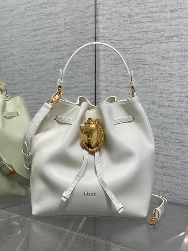 CD 2026 Bucket Bag 27cm Suede Lambskin