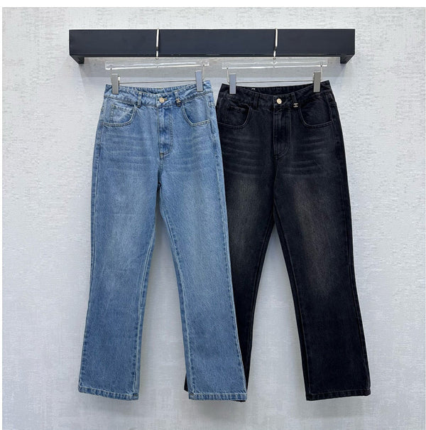 CC 26s Label Straight-Leg Jeans Denim 422636