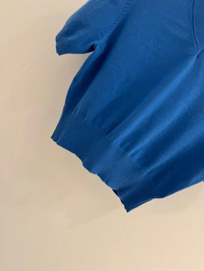Miu 2026 V-neck Short Sleeved Shirt Wool 341139